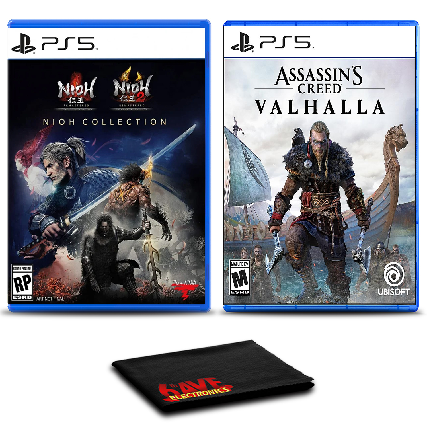 The Nioh Collection and Assassins Creed Valhalla - Two Games For PS5 